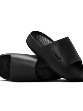 Nike Womens Size 9 Calm Slides Black Shoes Athleisure Comfort Athletic DX4816